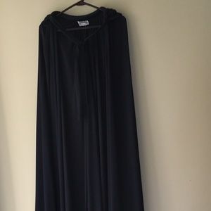 Infinity Full Length Hooded Cape- Black